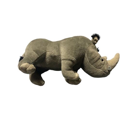 Wild Republic Rhinoceros stuffed animal plush - Picture 1 of 7